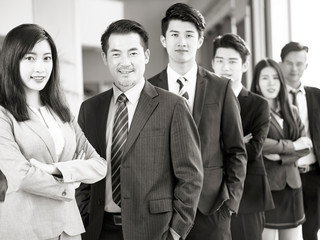 portrait of team of asian business people