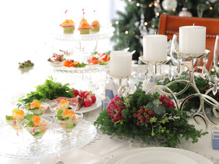 クリスマスキャンドル　テーブルフラワー