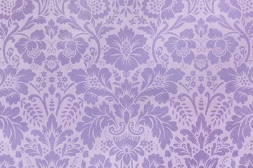 Fototapete Decorative Floral Violet Pattern © Barbara