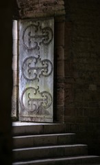 Porte de l'abbaye de Fontenay à Marmagne, Côte-d'Or, France