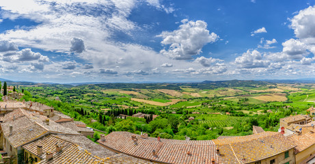 Blick von Montepulciano Richtung Nordwesten