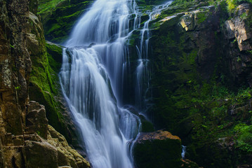 Kamienczyk Waterfall. Karkonosze National Park. Poland