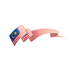 Malaysia flag, vector illustration on a white background.