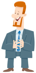 boss or businessman cartoon character