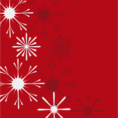 Christmas and New Year vector background with snowflakes and stars