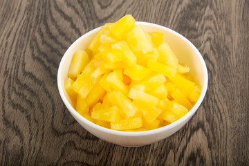 Canned pineapple