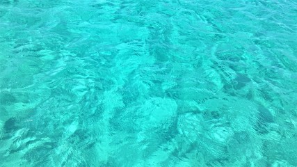 bottomless and clear blue water