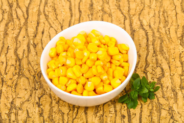 Young sweet corn