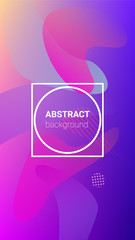 Fluid Shapes. Banner Design Composition. Horizontal Orientation. Modern Geometric Pattern. Fluid Shapes.