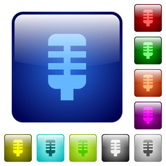 Microphone color square buttons