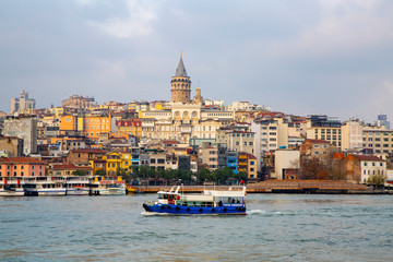 Galata Tower in Istanbul Turkey