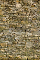 Brand new cotswold drystone limestone wall texture