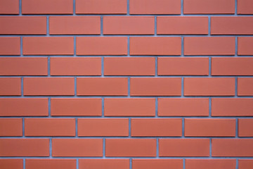 Perfect red brick wall