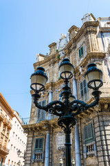 Fototapeta na wymiar Palermo Sicily Historic Buildings. Old Architecture