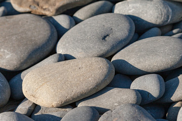 Large pebbles on a beach, Devon