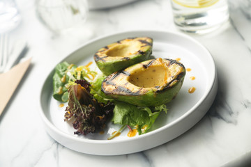 Grilled avocado