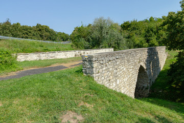 Fototapeta na wymiar Baroque stone bridge