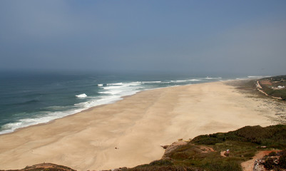 Beautiful view of Nazare, Portugal