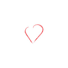 cupid's heart.Vector illustration. Valentine's day heart. Simple heart.