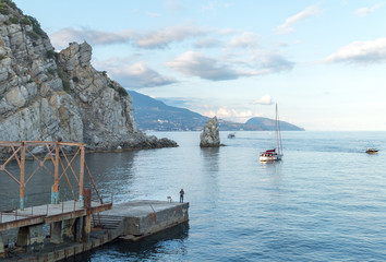 Fototapeta na wymiar seaview in the Crimea