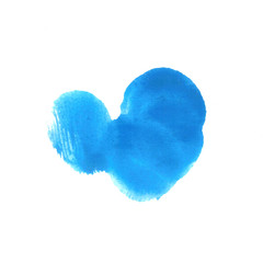 Watercolour brush isolated on white background 