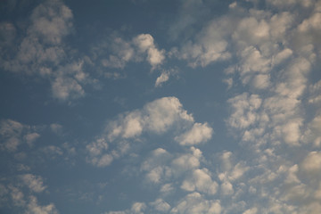 Natural sky with clouds is the best background of nature. Beautiful abstract sky like a picture. Best blue skies natural image.