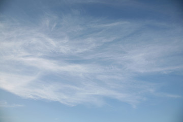 Blue beautiful sky clouds as the best picture. The most abstract sky background image is blue. Different  types of clouds.