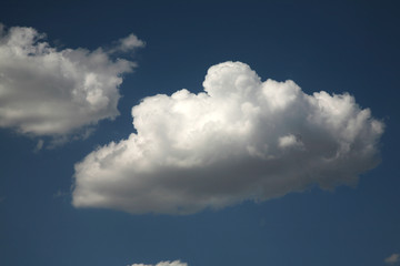 Background of blue sky as picture. Abstract clouds and sky. The best most beautiful images of the heavens with clouds. 