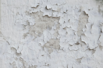 alte weisse Wand mit abgepltzter Farbe Hintergrund