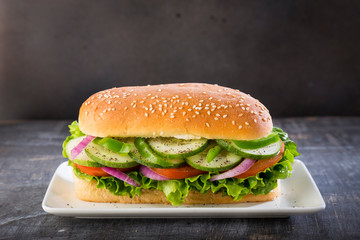 Vegetarian Sandwich - Horizontal Image