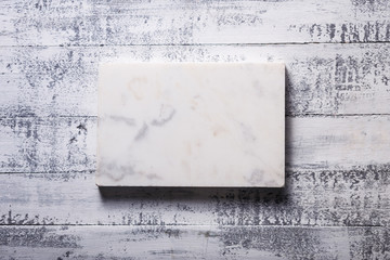 White Marble Slate on White Gray Background - Horizontal Image