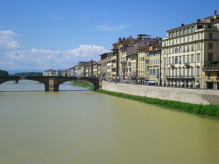 The Banks of River Arno in Florence.