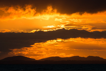 Clouds Blocking Sunset Light