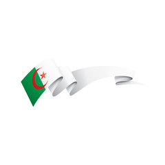 Algeria flag, vector illustration on a white background