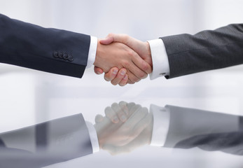 Business men making handshake. Business concept.