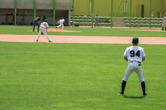 Baseball Player From Behind