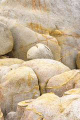 Stones of the original form of desert color
