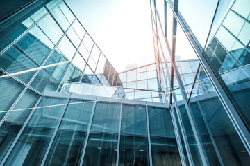 Architecture details Modern Building Glass facade Business background