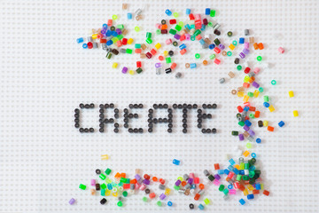 Obraz premium handcraft made of hamma beads
