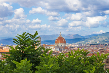 Fototapeta premium Panoramic view of Florence from Piazzale Michelangelo