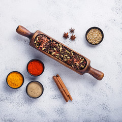 Indian Spices - Whole Spices and Powdered Spices - Square Image