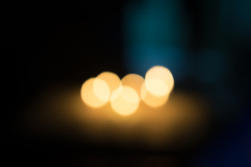 Romantic candle light bokeh background