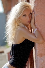 Naklejka premium Beautiful girl