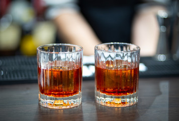 Two glasses of whiskey
