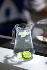 Decanter with lime water