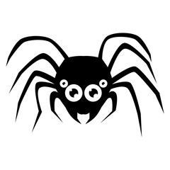 Spider Silhouette. Vector Illustration.