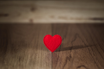 red heart for love and valentine concept