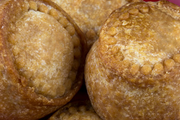 Small Pork Pies Close Up View