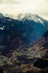 Die Alpen im Winter