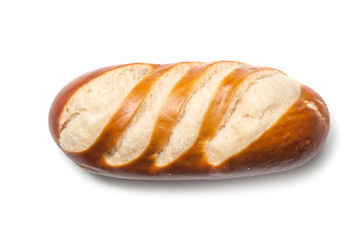 closeup of traditional alsatian buns on white background